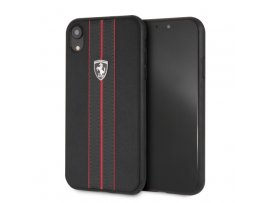 IPhone XR CG MOBILE FERRARI Black PU Leather Hard case Cover OFF TRACK LOGO